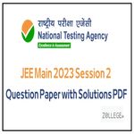 JEE Main 2023 April 13 Shift 2 Question Paper with Solution Download PDF